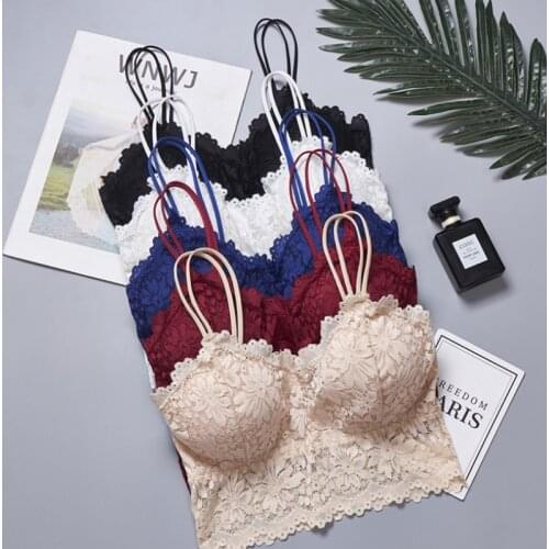 Women Lace Bra Push Up Tops Wireless Lingerie Sexy Women Bralette Female Underwear Full Cup Comfortable Bra Without Underwire