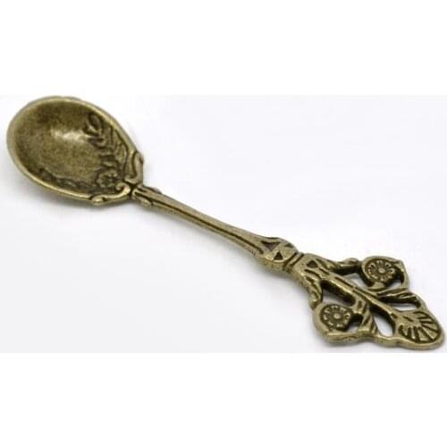 DoreenBeads Hot New Women Fashion Jewelry Retail Zinc Alloy Antique Bronze Spoon Charm Pendants 60x15mm, Hole: 1.5mm 20Pcs