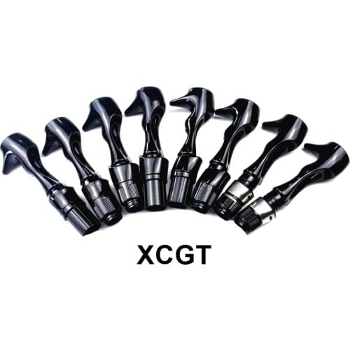 NooRoo XCGT Reel Seat Bright Black Color DIY Reel Seat Repair fishing Rod Components 2PCS