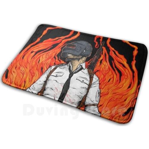 Pubg Carpet Mat Rug Cushion Soft Non-Slip Pubg Playerunknowns Battlegrounds Winner Chicken Dinner Pochinki Gatka Level 3