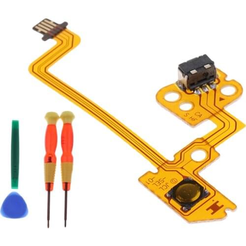 L Left Trigger Button Key Flex Cable Ribbon for Nintendo Switch NS Screwdriver Set Tool Kit Disassembly Pry Bar Triangle Paddle