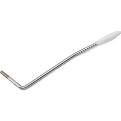 Musiclily Ultra 5mm Thread-in Stainless Steel Tremolo Arm Whammy Bar Vibrato Arm for Mexico Fender Strat,Original With White Tip
