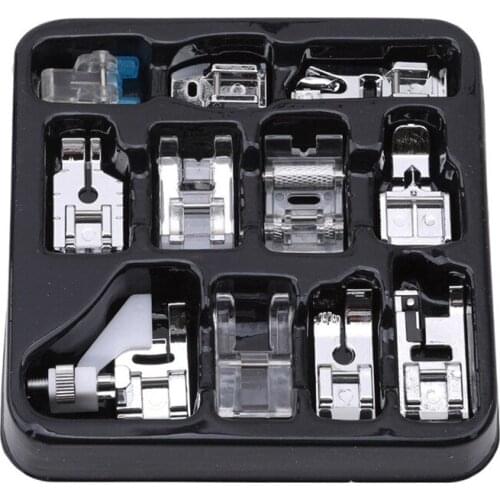 11 PCS Sewing Machine Presser Foot Set Domestic Sewing Machine Presser Foot Braiding Sewing Knitting Foot Parts