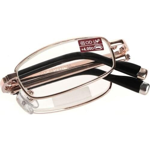 Reading Glasses Fashion Unisex Foldable Reading Glasses +1 +1.5 +2 +2.5 +3 +3.5 +4.0 Full Frame