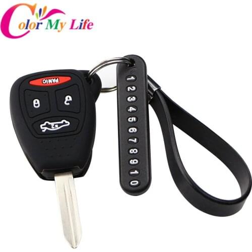 Silicone Remote Key Cover Key Chain Card for Dodge Magnum Durango Charger Chrysler Aspen 300 Jeep Grand Cherokee Commander