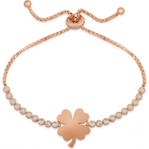 Tevuli 925 Sterling Silver Clover Elevator Bracelet