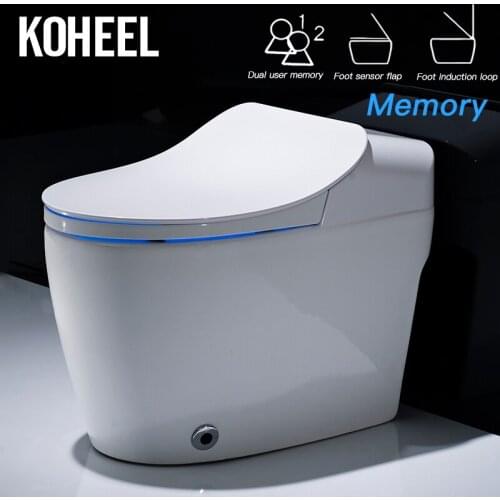 KOHEEL One-Piece Intelligent Toilet Smart Toilet WC Elongated Remote Controlled Integrated Automatic Modern Style