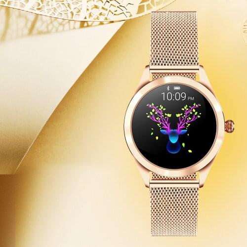 Women Smart Watch Real-Time Weather Forecast Activity Tracker Heart Rate Monitor Sports Ladies Smart Watch Men For Android IOS