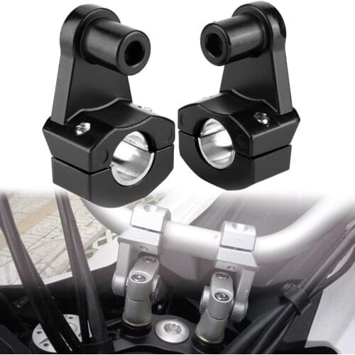 1Pair Motorcycle Handlebar Riser Clamp Universal Motorbike Handle Bar Mount Clamp For 22MM 7/8" - 28MM 1-1/8"