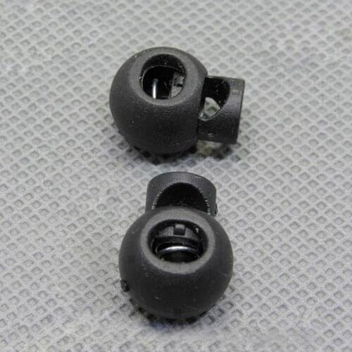 10pcs Cord Lock Round Ball Toggle Stopper Plastic Toggle Clip Widely for Bag Backpack Clothing Lanyard Clip Spring Accessories