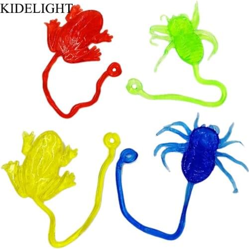 12PCS Sticky Animal Kids Birthday Party Gift Carnival Prize Pinata Fillers Baby Shower Favor Girl Boy Souvenir Christening Gift