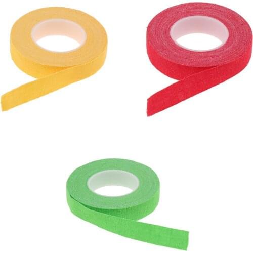 3 Pack Adhesive Tape for Guzheng and Pipa Finger Tape Green Yellow Red