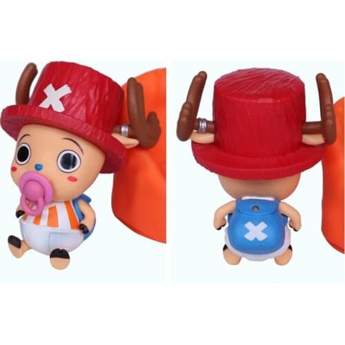 Anime O.n.e.P.i.e.c.e Model King Q Version Super Cute Pacifier Tony Tony Chopper Seat Boxed Figure About 10cm