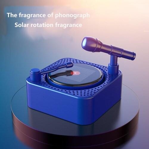 Automotive creative ornaments, car perfume, solar gramophone, fragrance solid paste, car interior accessories