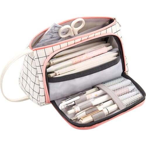 Big Capacity Pencil Pen Case Student Office College Middle School High School Large Storage