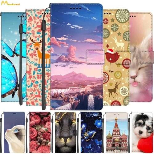 For Samsung M60S Case Galaxy M30s M20 Phone Cases Flip Book Fashion Leather Wallet Cover SamsungM20 M 30S M307F Funda Iron Tower