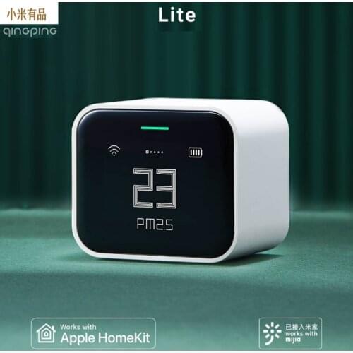 Youpin Qingping Air Detector Lite Retina Touch IPS Screen Touch Operation pm2.5 Mihome APP Control Air Monitor work with Homekit