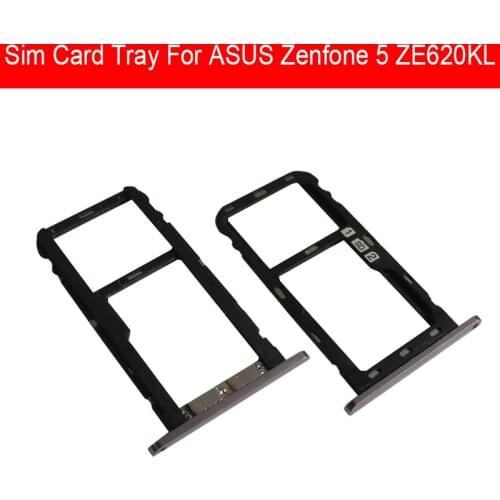 Sim Card Tray Holder For ASUS Zenfone 5 ZE620KL Sim SD Memory Card Slot Adapter Flex Ribbon Cable Replacement Repair Parts