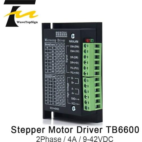 WaveTopSign 42/57/86 TB6600 Wood Router Machine Stepper Motor Driver 32 Segments Upgraded Version 4.0A 9-42VDC Milling Kits