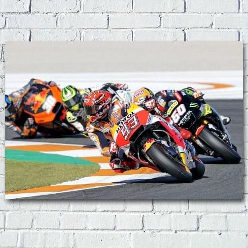 Honda Superbike Race Racing bike Motorcycle Sport Wall Art Posters and Prints Canvas Painting For Room Decor
