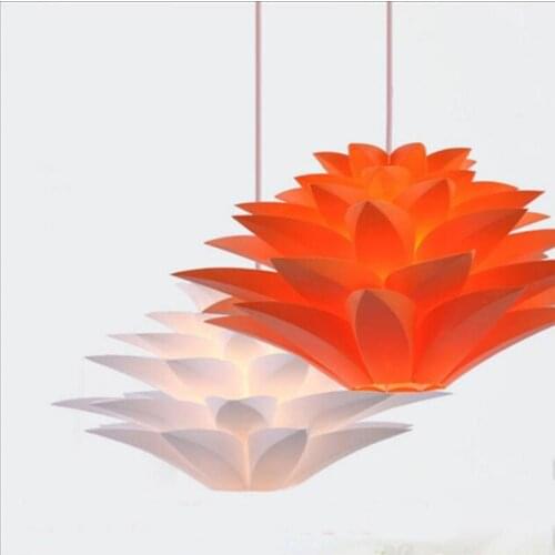 Individual Nordic Lily Colored Pvc Pendant Light American Post Modern Simple Dining Room Shop Home Lighting deco chambre