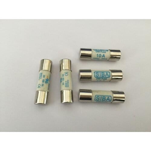 5pcs/Lot 10mm x 38mm 10Amp 10A 1Amp 1A 1000V SIBA Ceramic Fuse 10 x 38mm Brand New