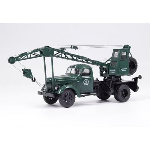 Collectible Diecast Toy Model 1:43 Scale Soviet Union LAZ-690(150) Vintage Auto Crane Truck Vehicles for Gift,Decoration