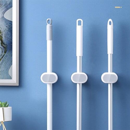 Toilet Mop Hook Free Punching Wall Hanging Powerful Broom Clip Artifact Holder Storage Simple and Powerful Adhesive