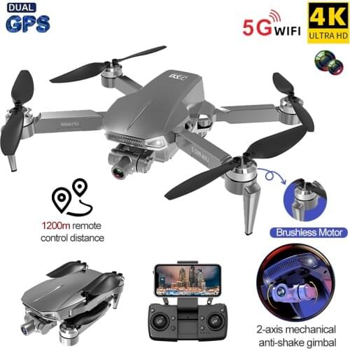 L106 Pro2 GPS RC Drone 4K HD Dual Camera 2-Axis Avoid Jitter Gimbal Aerial Photography Brushless Foldable Quadcopter V SG907 MAX