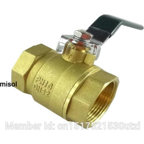 Brass ball valve,1.25", DN32 BSP ,2 way