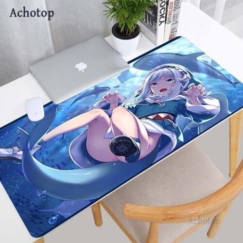 Cute Hololive Mouse Pad Gamer Completo Mousepads Kawaii Gaming Accessoroes Laptop Keyboard Maus Mat Large 80x30 Rubber Desk Mat