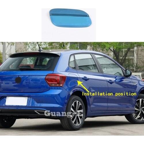 For Volkswagen VW Polo Hatchback 2019 2020 2021 2022 Car Sticker Body Gas/Fuel/Oil Tank Cover Cap Auto Parts Frame Trim