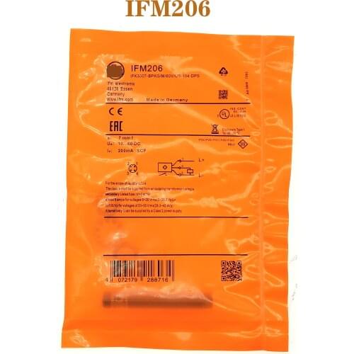 IFM206 Proximity switch threaded plug-in DC three-wire PNP normally open inductive sensor spot