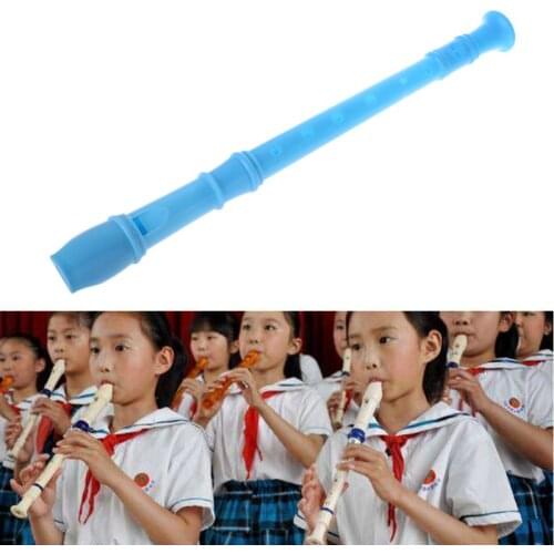 Plastic Instrument 8 Holes Musical Soprano Recorder Long Flute
