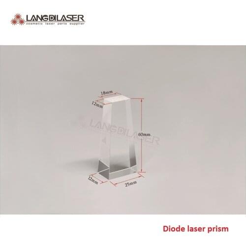 Size : 60*25(18)*12mm , Diode laser prism crystal / 808nm diode laser windows , Diode laser @808nm filter , Diode laser filter