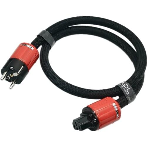 One pieces HiFi furutech fp-314ag silver plated copper power cable p-320e Schuko EU plug AC cable HiFi vinshle