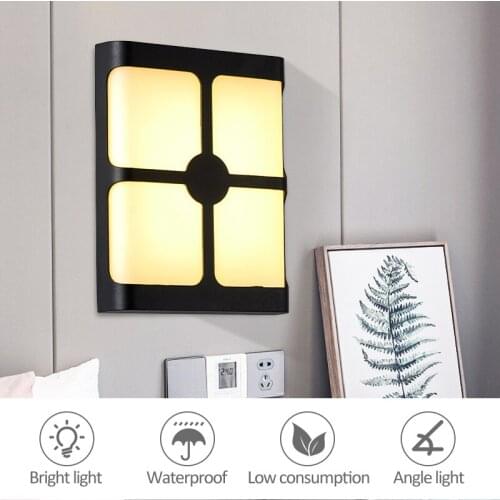 New Modern LED Wall Light IP65 Waterproof Wall Lamp Indoor Outdoor Lamps Porch Garden Wall Lamp Home Decor Wall Landscape Light