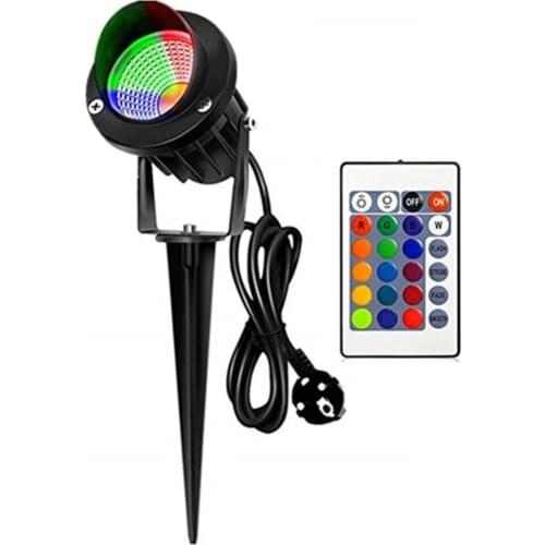 LED COB 12V Floor Lamps Street Spotlight Light IP65 10W 220V RGB Home Outdoor Lights for Lwan Path Vegetable Garden Cottage Yard