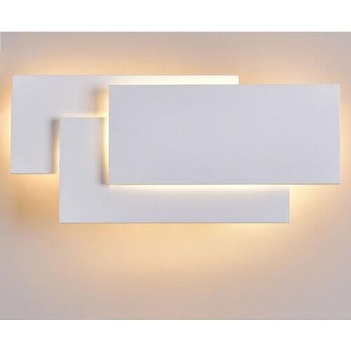 LED Wall Lamps Wall Mounted Sconces Modern Wall Sconce Lustre Aluminum Painted White Black Wall Light
