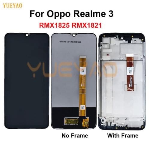 Realme 3 RMX1825 RMX1821 LCD+Frame For OPPO Realme 3 Pro RMX1851 Display Screen Touch Digitizer Realme 3i RMX1827 LCD Display