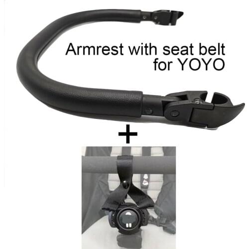 1:1 Baby Stroller Accessories Armrest with Seat Belt and Leg Rest Board For Babyzen YOYO 2 Stroller