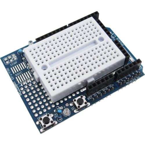 10pcs/lot UNO Proto Shield prototype expansion board with SYB-170 mini breadboard based UNO ProtoShield
