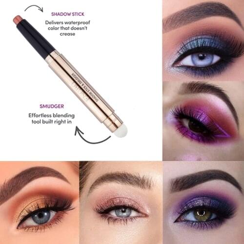 12 Colors Long-lasting Eye Liner Pencil Pigment Pearlescent Lying Waterproof Eyeliner Eye Cosmetics Makeup Tool Eye Shadow Pen