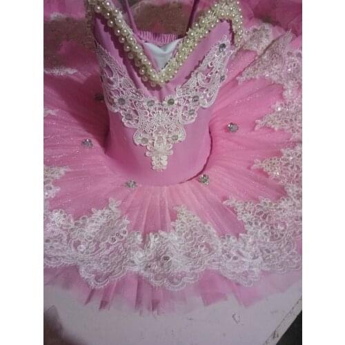 2018 White / pink professional ballet tutu kids Swan ballet tutu child girl dance wear ballet costumes child kids