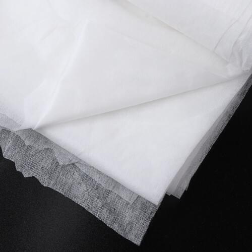 5M Lightweight White Fusible Interlining Non-Woven Sewing Fusible Interlining Fabric Apparel for DIY Sewing Purse Crafts Lining