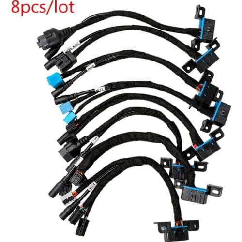 8pcs/Set EIS/ELV Test Cables For Mercedes EIS ELV Maintenance Line Works With VVDI MB BGA & CGDI Prog MB Detection Key Best Wire