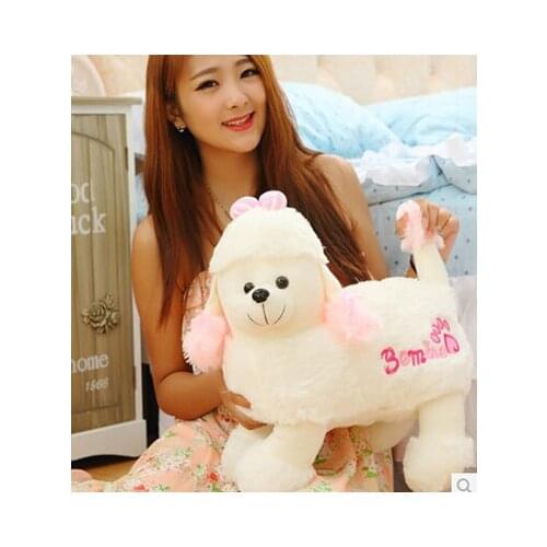 Large 42 cm plush poodle shepherd dog doll ,Christmas gift w8844