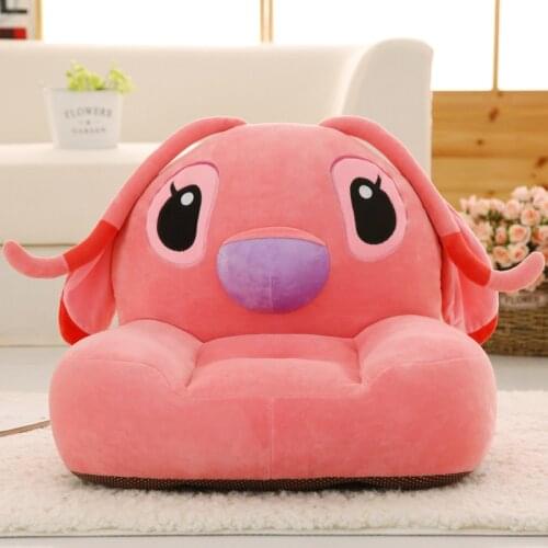 Children Cartoon Bean Bag Sofa Chair Slipcover No Filler Washable Boy Girl Baby Kids Lazy Sofa Couch Floor Seat Puff Pink Rabbit