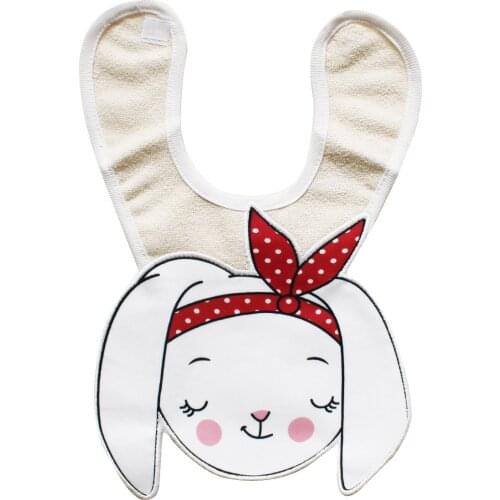 Rabbit Figure Baby Bib