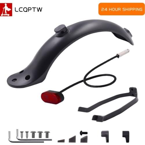 Mudguard Front Rear Fender Guard Wing Shelf Rear Tail Lamp Brake Light Bracket for Xiaomi Mijia M365 pro Electric Scooter Set